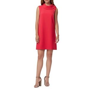 Tahari Arthur S. Levine Sleeveless Rollneck Crepe Dress in raspberry
Size 18W